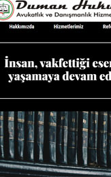Duman Hukuk Avukatlık - AVUKAT FATİH DUMAN - Yapımda... tablet