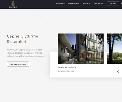 Günpen Yapı Kurumsal Web Yazılımı pc