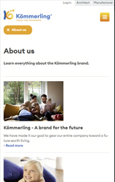 Kömmerling Web Yazılımı Geliştirme - ALMANYA  tablet