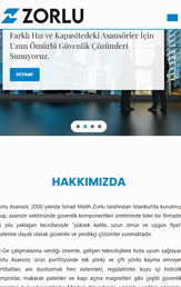 Zorlu Asansör A.Ş tablet