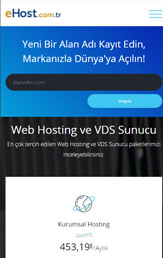 E-HOST Kurumsal Web Yazılımı Geliştirme tablet